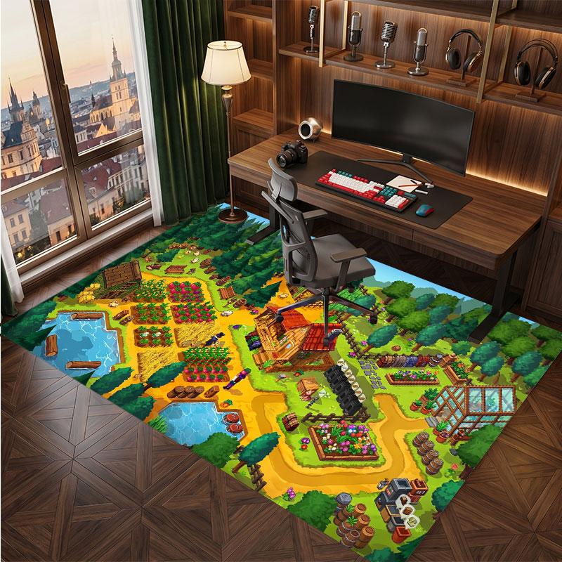 Stardew Valley Rug Soft Thick Non Slip Floor Carpet for Bedroom Living Room Home Decor