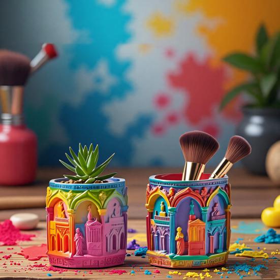 Formă de Silicon Renaștere DIY Rășină Epoxidică Suport Lumânare Cupă de Depozitare Formă pentru Bijuterii Gips Artizanat Formă de Expunere Stil Nordic