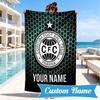Custom Name Coritiba Football Club Emblem Personalized Microfiber Beach Towel, Quick-Dry, Ideal for Summer Travel, Beach Essential, Swimming