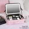 Large Capacity Detachable Makeup Bag with LED Mirror for Professional Use, Easy to Clean