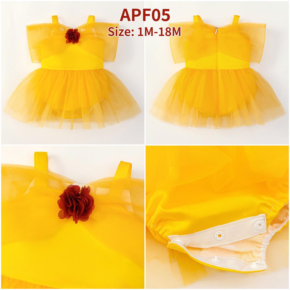 

Комбинезон для новорожденной девочки «Красавица и чудовище» с треугольным узором 60cm