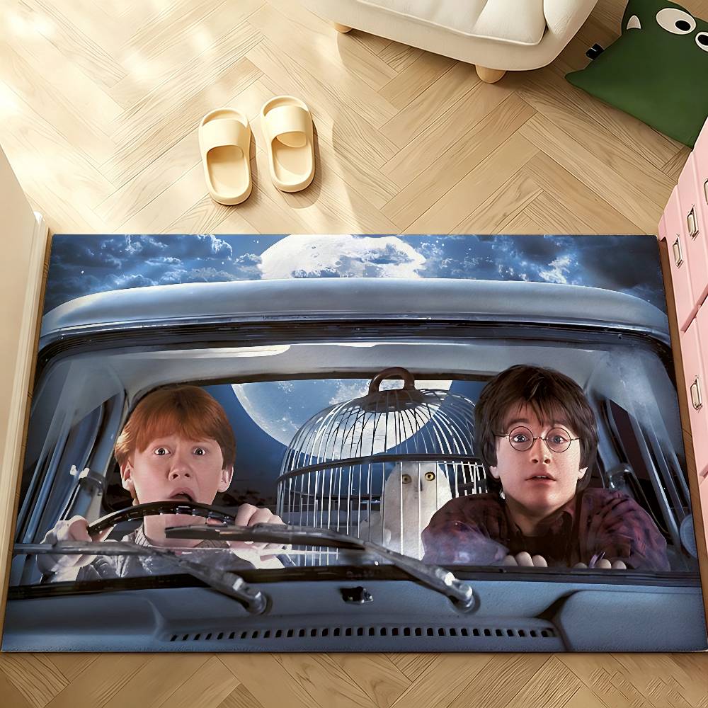 Cute Movie-H-hArry-Y-pOtterS Carpet Bathroom Anti-slip Mat Door Mat Home Decoration Mat Entrance Door Mat Scratch-resistant Door