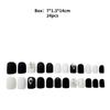 Simple Short Removable Black Cool Chain For Women Wearing Fake Nails Fashionable