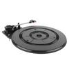 Record Player Turntable Black Plastic Belt Drive Gramophone Turntable Instrument Accessory