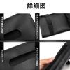 Mirhua Car Tissue Case Hanging Car Sun Visor Tissue Case PU Leather Hanging Car Accessories (Black)