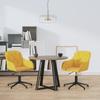 Day and Night - Day and Night Swivel Dining Chairs 2 Pcs Yellow Velvet