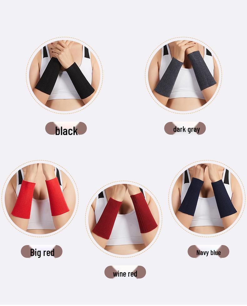 Cashmere Wool Wrist Support: Warm, Breathable, Fashionable Gloves for Men & Women - Thick, Protective Sleeve for Joint & Sport.