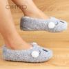 Winter Women Socks Slippers New Funny Koalas Cartoon Cotton Cute Anti-Slip Slippers Bedroom Flat Girl Gift Plush Fluffy Shoes