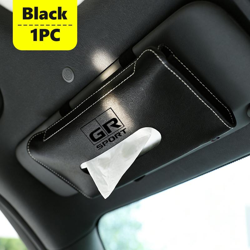 For Toyota Car Sun Visor Tissue Box Hanging Tissue Storage Case Accessories GR Sport Corolla Yaris Aygo Prius RAV4 Crown CHR