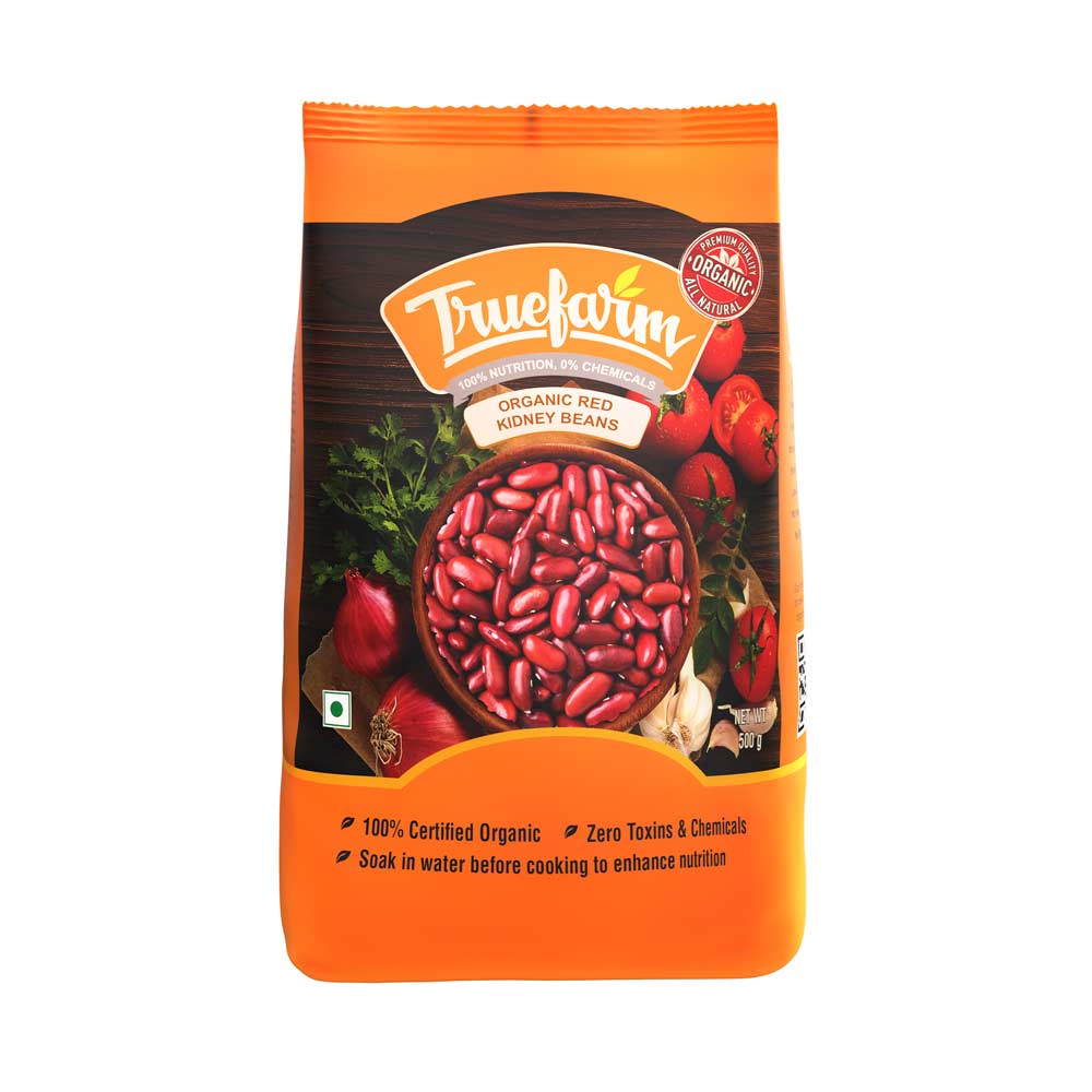 

Фасоль красная (500 г), Organic Red Kidney Beans, Truefarm