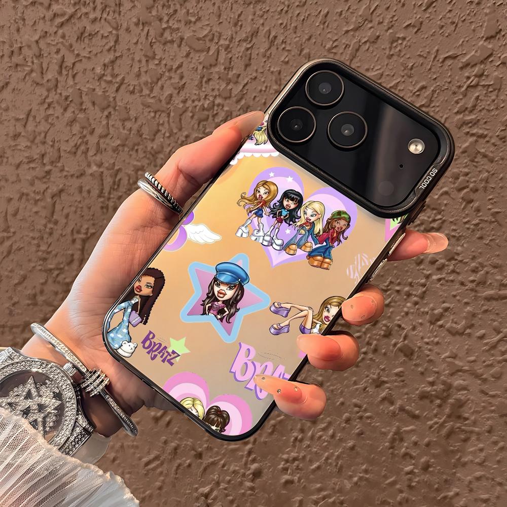 Fashion Girl B-BratzS Phone Case For iPhone 17 16 15 14 13 12 11 Pro Max Air Matte Laser Aurora Shockproof Funda