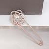 Korean Fashion Diamond Inlaid Rose Brooch Lapel Pin - Versatile and Exquisite Corsage Accessory