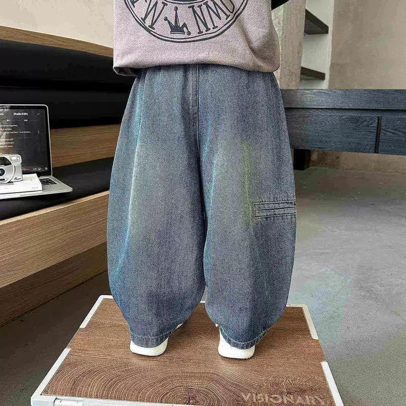 Jungen Stilvolle Koreanische Jeans - Frühling/Herbst Weitbeinige Hosen für Kinder