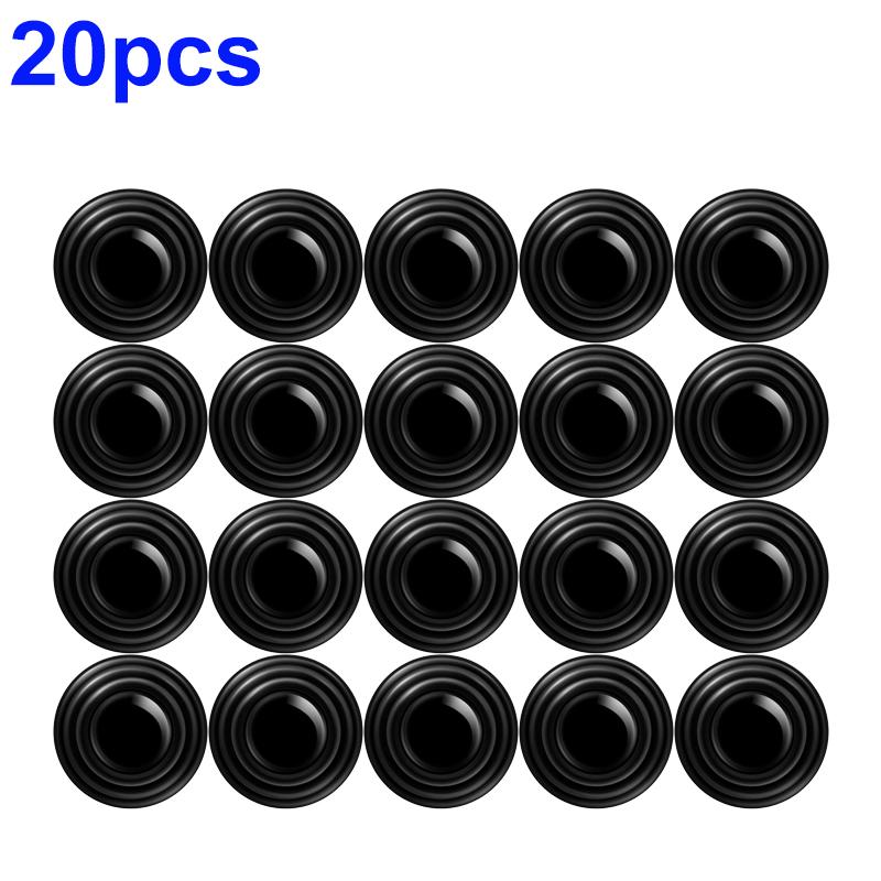 20/10pcs Universal Car Door Anti-collision Silicone Pad Black Anti-vibration Noise Reduction Buffer Cushions Auto Accessories