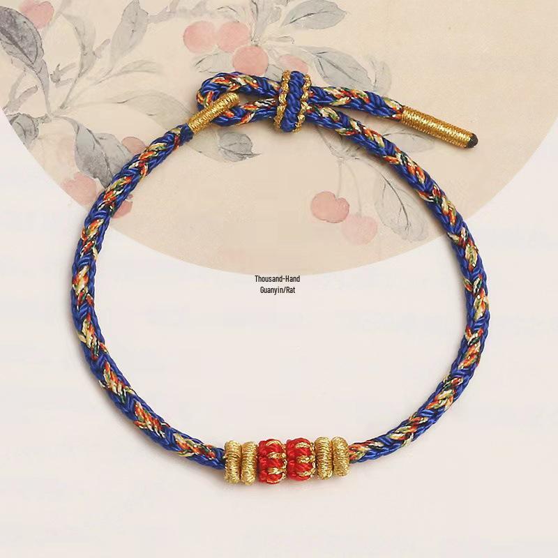 2025 Zodiac Year of the Snake Men's Handmade Red String Bracelet