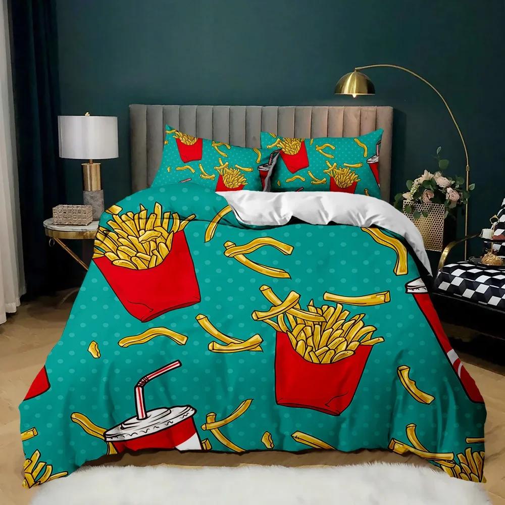 Doughnut Colorful Tie Dye Comfortable Duvet Quilt Cover Pillowcase Bedding Set Children Bedroom Decoration Home Textile