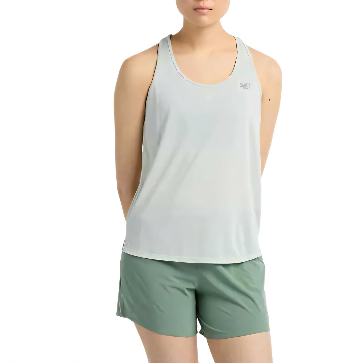 New Balance Athletics Tank Sport Vests Women s Green WT41250-CY2 L
