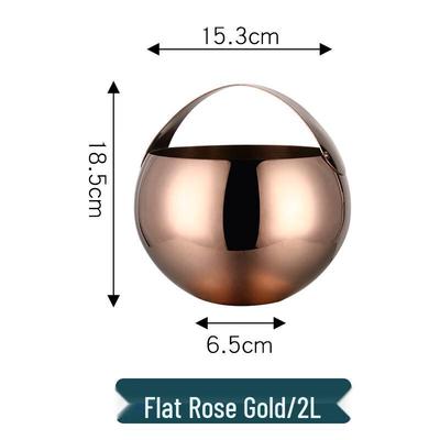 Cubitera Grande Esférica Shangqi de Oro Rosa
