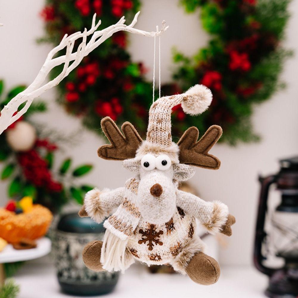 Soft Christmas Knitting Plush Doll Christmas Tree Decoration  Festive Decoration