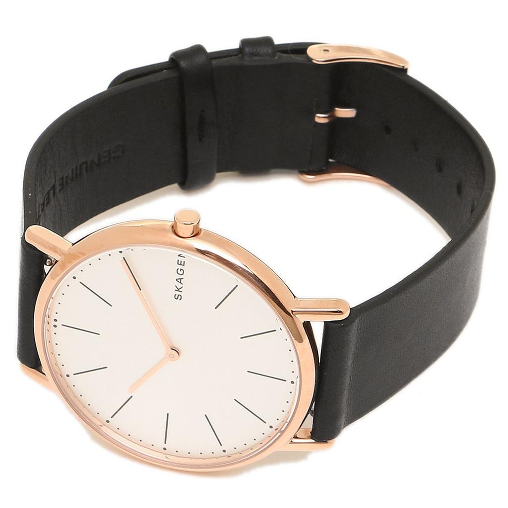 Skagen Men's Watch SKW6430 in Black/White/Pink Gold [Parallel Import]