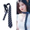 Striped Preppy Polyester Necktie Academic Uniform Shirt Tie Accessory For College Students And Stylish Dress Neckwear