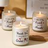 Natural Plant Wax Blend Candle With Essential Oil Long Hour Fragrances Candle In Jar with Gold Cover Thank You Gift