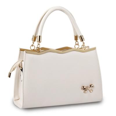 Frauen Tasche Neue Mode Lässig Bogen Straddle Tasche Einfarbig Zipper Eine Schulter Handtasche