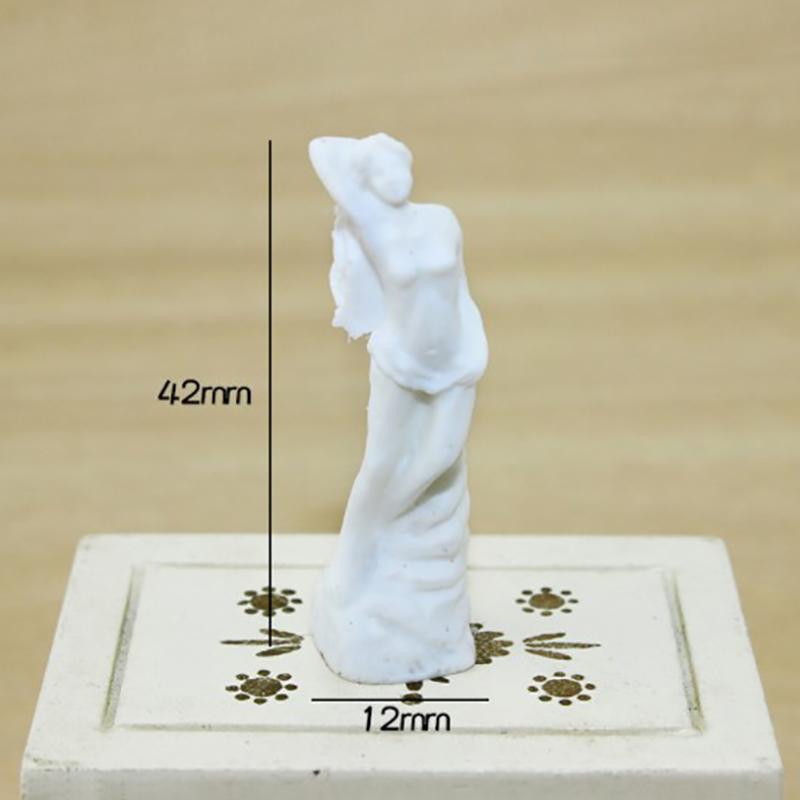 Miniature Dollhouse Accessories Scene Model Resin Goddess Statue Toy Girl Gift