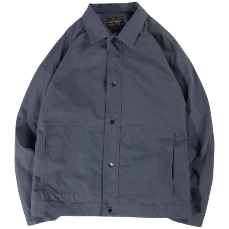 New Spring and Autumn Casual Coat Men's Retro Handsome Sports Jacket Trench Coat