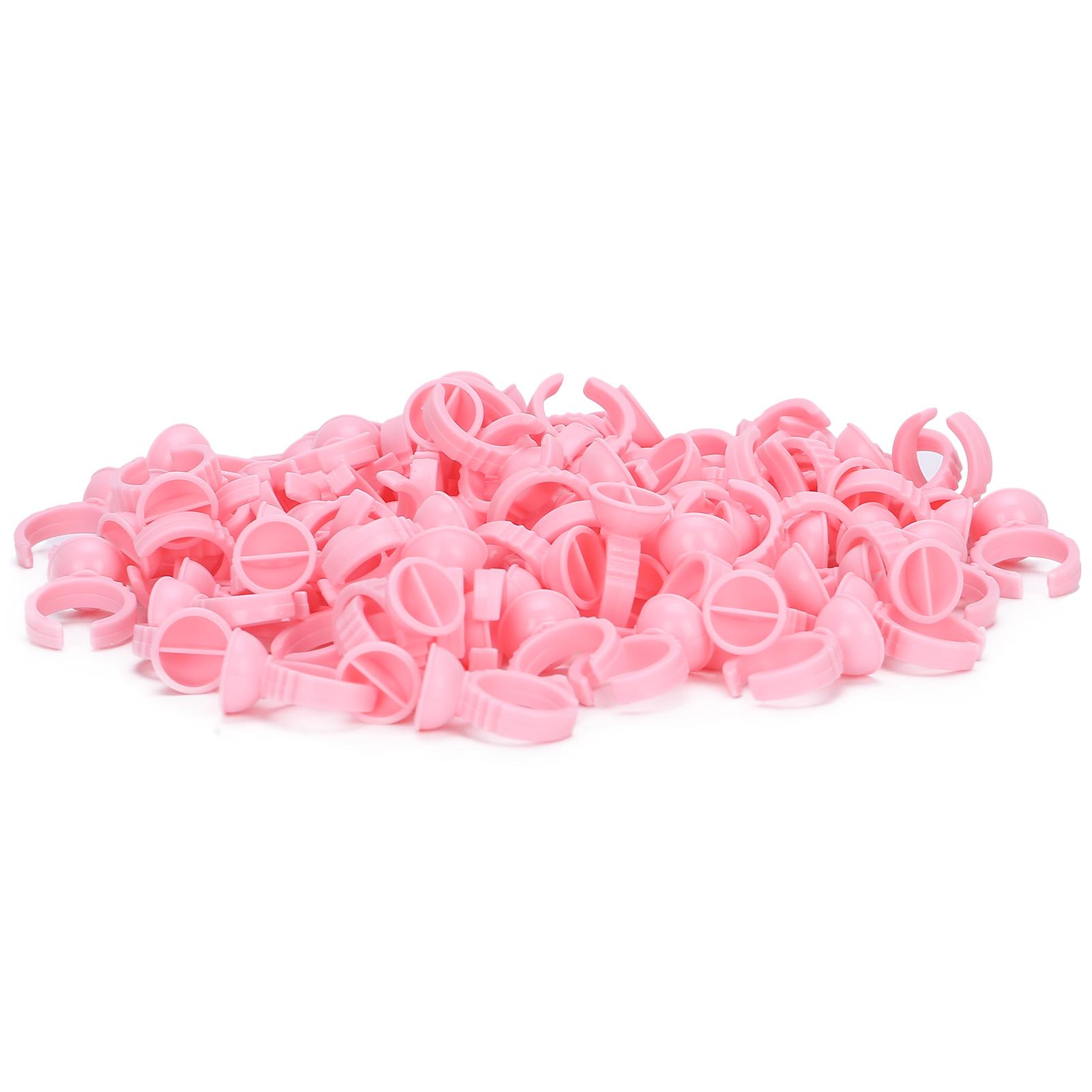 

1000pcs Tattoo Ink Ring Cups Disposable Pigment Holder Adjustable Eyelash Grafting ToolS 2