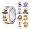 500Pcs/Roll DIY Heterotypic Grassland Animals Stickers Cartoon Art Labels Graffiti Game Art Labels Stickers Roll