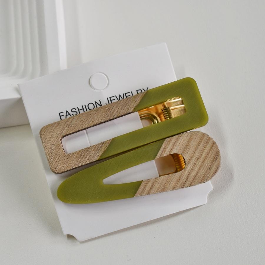 2-piece Women's Color Matching Hollow-out Hairpin Cute Personality Side with Duck Beak Clip Liu Seaside Clip Women's Gift Hairpi