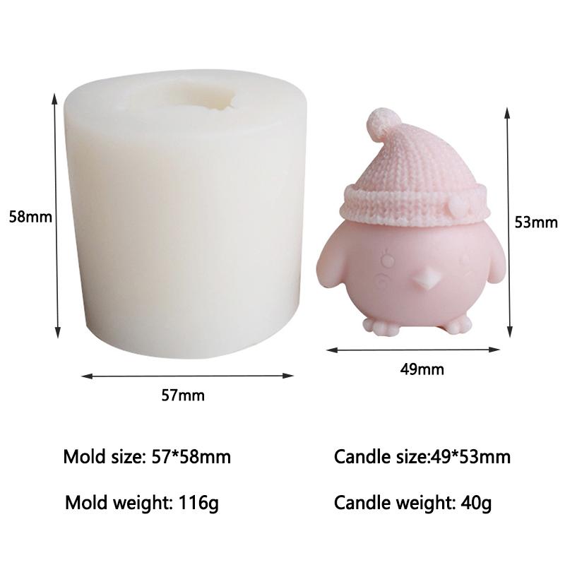 

Cute Cartoon Chick Silicone Candle Moulds DIY Handmade Mini Animal Soap Aromatherapy Plaster Making Home Decoration Handicrafts