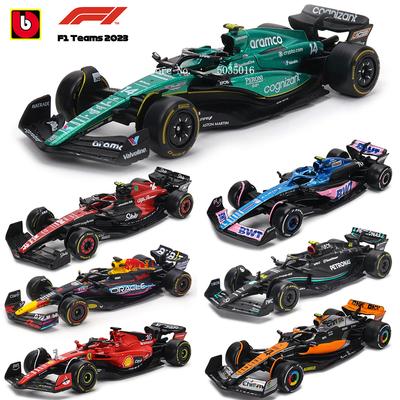 Bburago 1:43 F1 Red Bull Ferrari Mercedes Benz Aston Martin McLaren Alfa Romeo Alloy Luxury Car Die Cast Car Model Toy Series