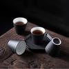 Chinesische Schwarze Ton Bambushut Teetasse - Handgefertigtes Keramik Kung Fu Teeset, Zen Teezeremonie & Heimdekor