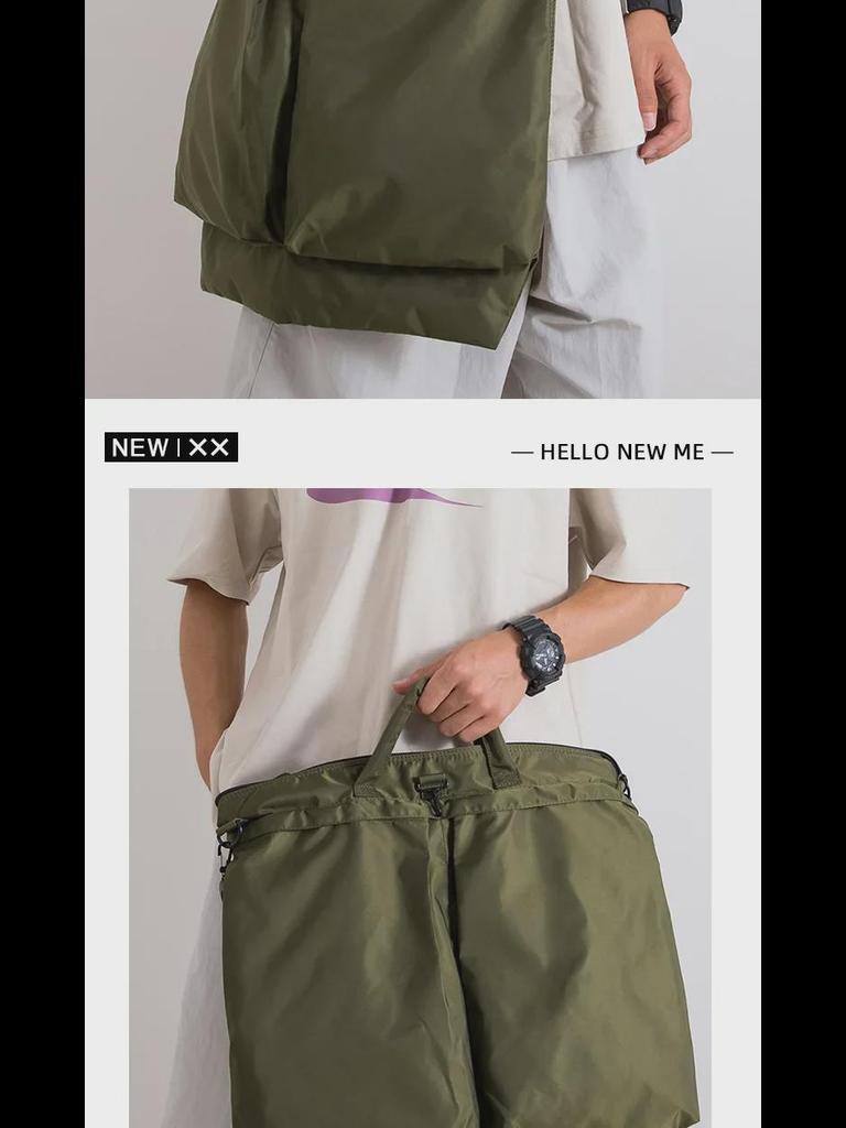 Korean Fashion Oxford Cloth Large Capacity Commuter Shoulder Bag - Versatile Casual Messenger Handbag