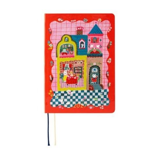 Hobonichi Techo 2027 HON Yumiko Kitagawa Shironeko Usagi no Tea Time A6 1 Seite pro Tag Januar Montag Start