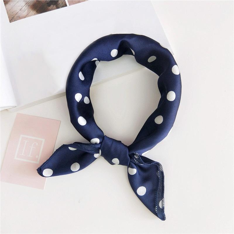 Luxury Square Scarf For Women Silk Feeling Shawl Satin Hijab Fashion Wraps Hair Bands Ribbon Headband Bag Accessories Headscarf