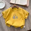 New Cartoon Tshirt For Boys Baby Print Tshirt Fashionable Casual Loose Sports Tshirt Childrens Summer Short Sleeved Top