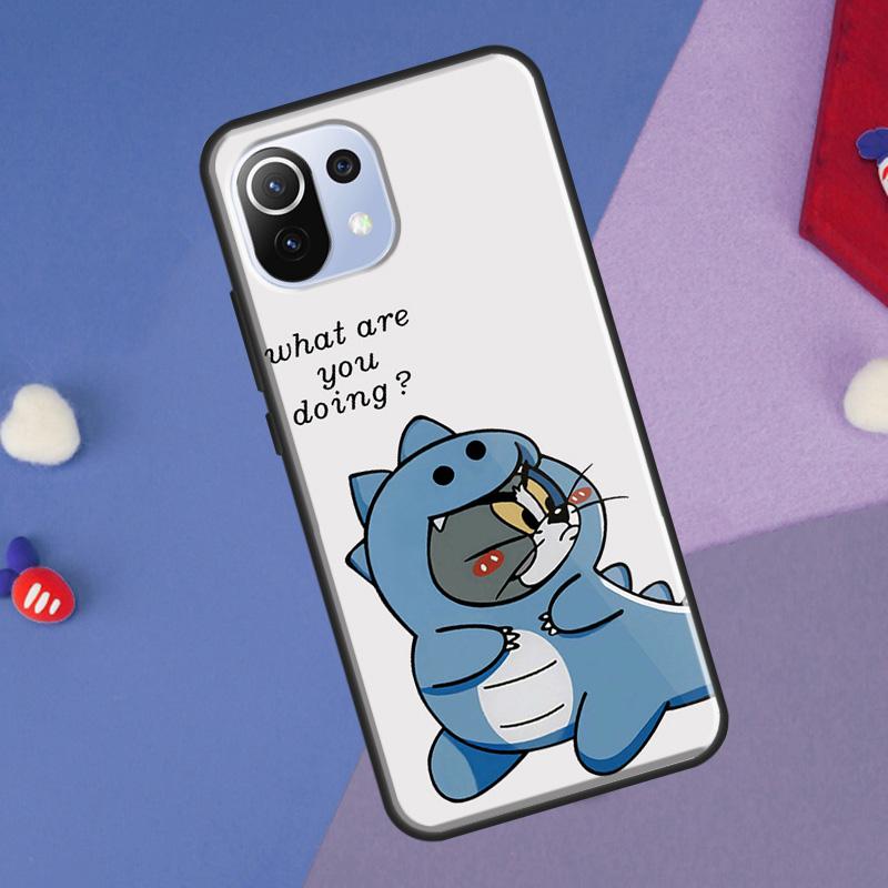 Couple Matching Cute Dinosaur Cover For Xiaomi 14 Ultra 13 11T 12T 13T 14T Pro POCO X7 X6 Pro X3 X5 F3 F5 M6 F6 Pro Case