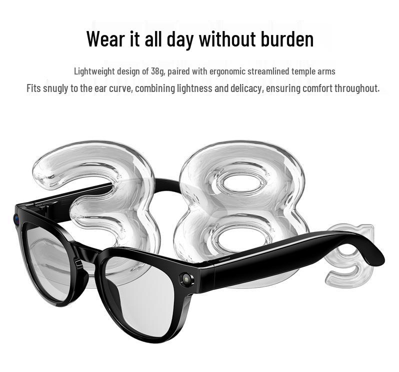 MT3 Smart Glasses: AI Translation, 8MP Video, Photography, Voice Recording, Multi-functional, Anti-shake.