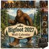 Wall Hanging Calendar Savage 2027, 12-Month Wilderness Art Planner with Spiral Thick Paper Binding, Themed Organizer for Home Studio Ape Monthly