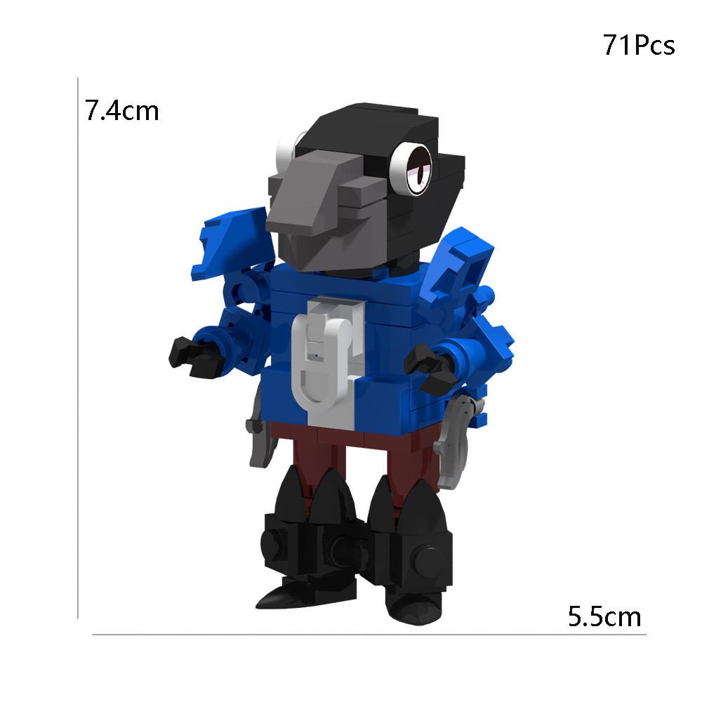 Building Block Set - DIY Assembly Collectible Mini Figures With Interchangeable Parts |Game Character Model Kits For Fans & Adults