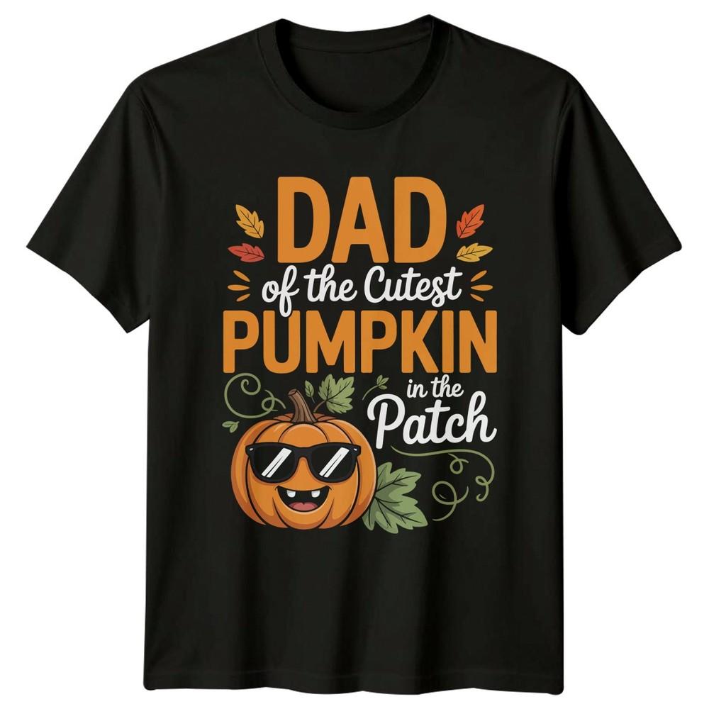 Dad Of The Cutest Pumpkin Unisexs TShirt New Dad Halloween Halloween Gift For Him