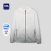 Men's Hooded Gradient Sleeve Lightweight Jacket