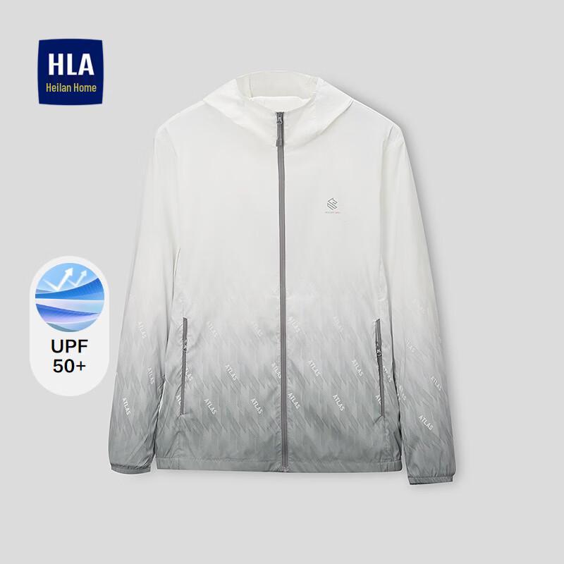 

Men s Hooded Gradient Sleeve Lightweight Jacket 2XL