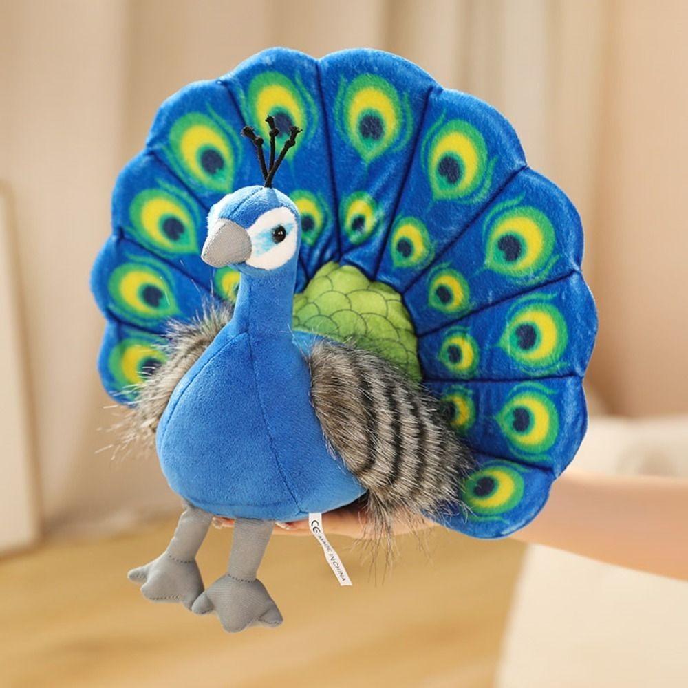 Spreads Tail Simulation Peacock Plush Toys PP Cotton Baby Peacock Plush Toys  Room Decoration