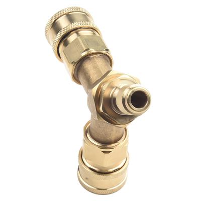 Three-way Converts Washer Tee Splitter Dual System For 4.0 GPM Splitter 4000 PSI Two Washing Machines High-pressure Washer