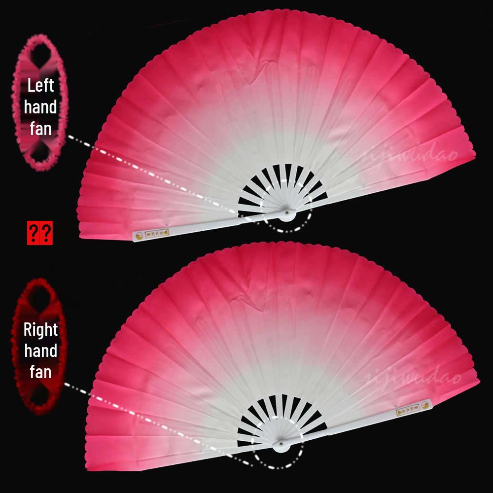 Peacock Dance Fan - Colorful Gradient for Performances