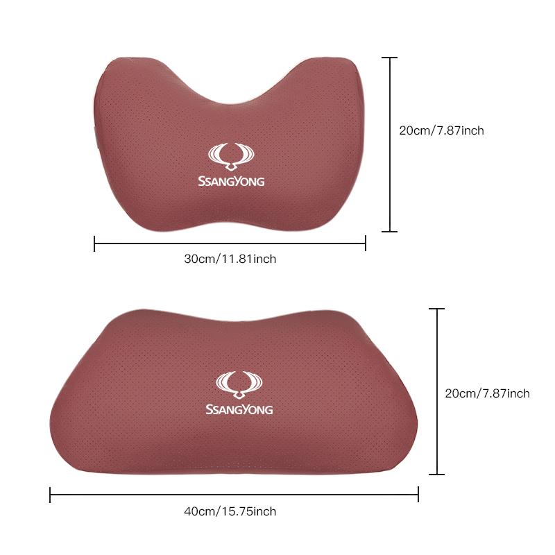 Logo SsangYong Appui-tête et Support lombaire Confort pour Voiture Pour SsangYong Korando 2015 2019 Rexton Actyon RODIUS Kyron 2007 M200